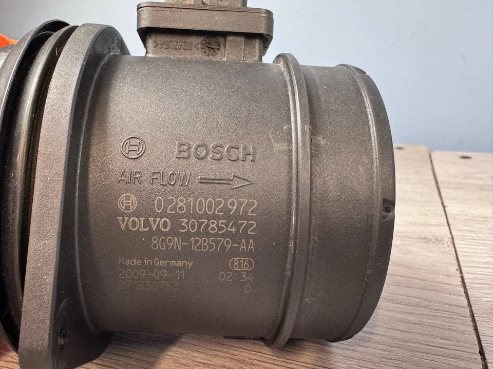 VOLVO S60 V60 XC60 V70 XC70 S80 09-16 2.4 D5 DIESEL MAF AIR FLOW METER 30785472 — 第 3/4 张图片