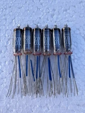 6x FUTABA DG10S1 Vintage VFD Vacuum Tubes  Numeric display / New