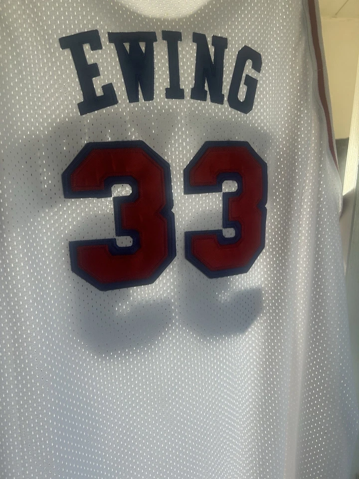 New York Knicks Patrick Ewing Jersey 33 White Size 3XL Sz 54 HC M&N 1985-86 New - Image 2 of 4