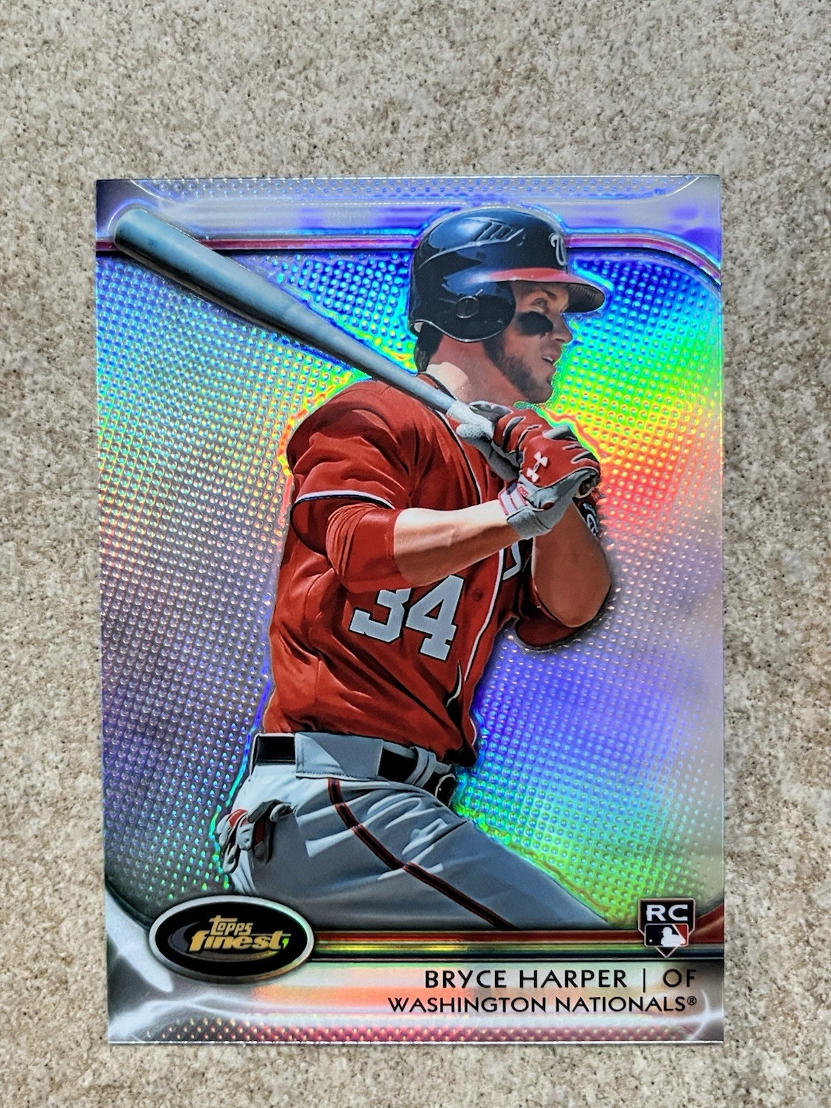 2012 Topps Finest - Bryce Harper #73 Refractor (RC) Nationals Phillies Rookie
