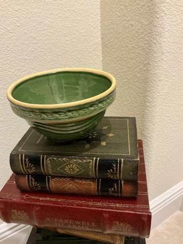 mccoy vintage small green bowl