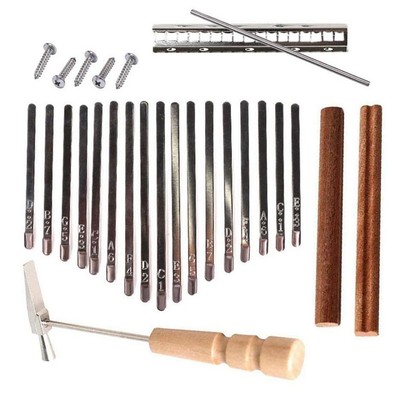 17-schlüssel Kalimba Finger Klavier Tasten DIY Kits, Schlüssel + Brücke + Tun