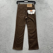 Levi's 316 1529 Brown Corduroy Pants 70s Bootcut USA Saddleman Size 9 24x24