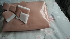 Ted Baker Large Women’s Bow Wash Bag/ Makeup Bag Pink