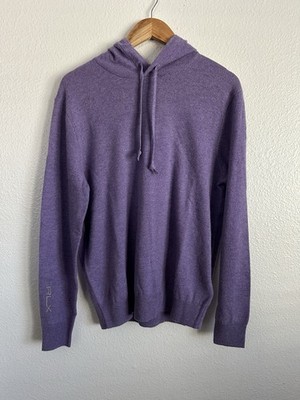 Polo Ralph Lauren Cashmere Hooded RLX Sweater Golf Washable PWing Men Size Small