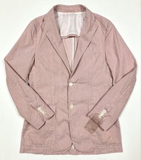 CORNELIANI ID Linen Cotton Jacket Size 46 Rose Made in Italy