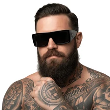 THIGHBRUSH - BAD HOMBRE - RECTANGULAR SUNGLASSES