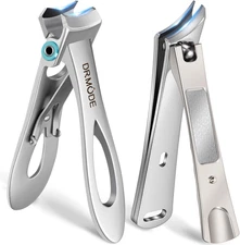 Heavy Duty Slanted Nail Clippers for Thick Nails - Wide Opening, Ultra Sharp Ing