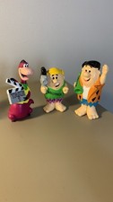 Vintage Fred Flintstone Barney Rubble Dino Figure Lot Director Hollyrock 1992
