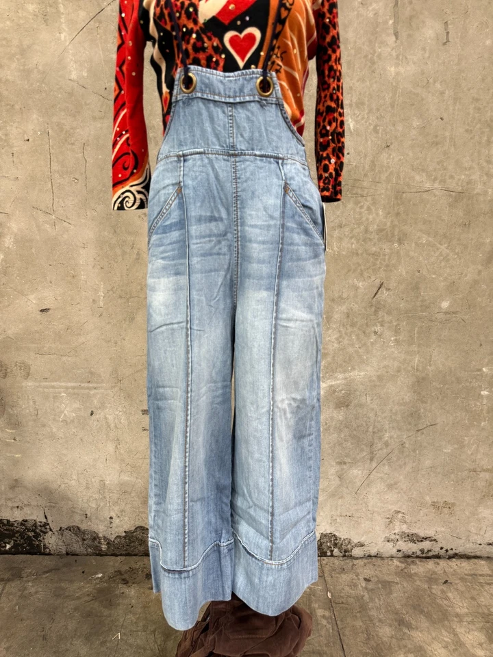 Mono vaquero Anthropologie Pilcro lavado claro Petite XS Foto 2 de 4