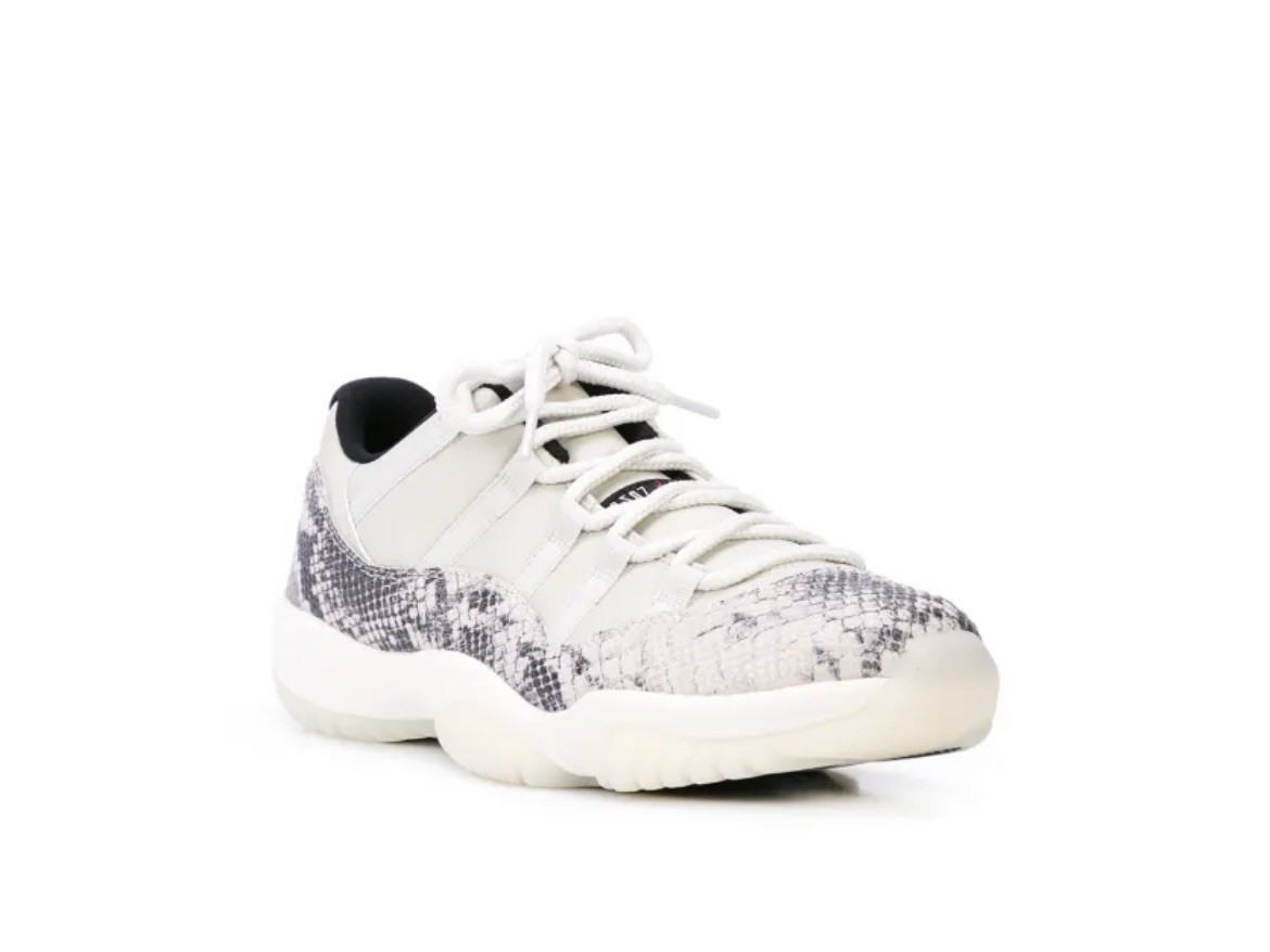 Jordan 11 Retro Low Light Bone Snakeskin Cushioned Men display picture 2