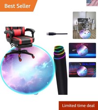 RGB Gaming Chair Mat 47” - Scratch Resistant, Perfect for Hardwood