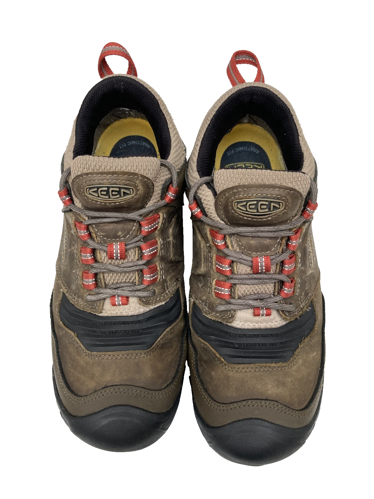 Scarpa da trekking Keen Ridge Flex uomo taglia 10 5 oliva nabuk arancione nero bassa