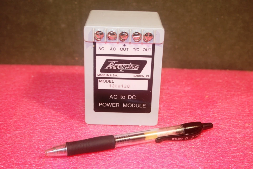 Acopian 12EB120 AC to DC Power Module Input 105-125 VAC, Output 12VDC, 1.2A - Image 2 of 4
