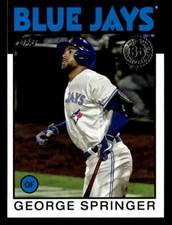 2021 Topps #86B-41 George Springer 1986 35th Anniversary Platinum card
