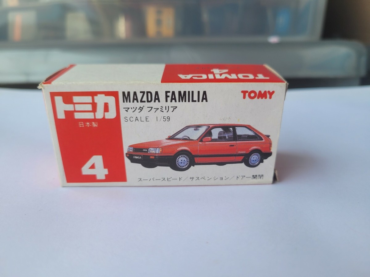 トミカ 4 マツダ ファミリア TOMY TOMICA 4 - MAZDA FAMILIA [RED] TURBO VHTF NEAR MINT BOX