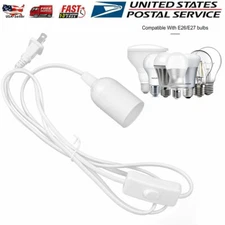 Extension Hanging Lantern Pendant Lamp Cord E26/E27 Light Bulbs Socket w/ Switch