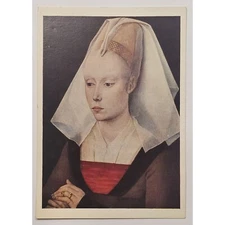 Postcard National Gallery Portrait Of A Lady By Van Der Weyden (1433)