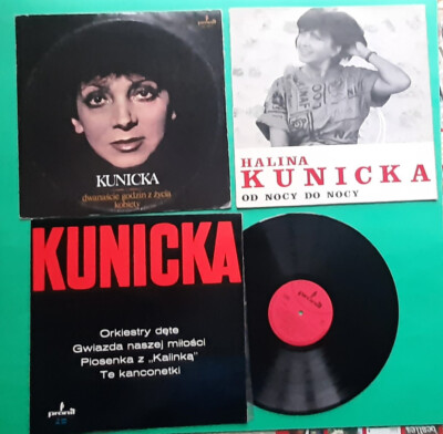 Halina KUNICKA   lot of 3 Polish fem voc LPs