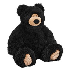 NEW WILD REPUBLIC SNUGGLELUVS 14" BLACK BEAR PLUSH CUDDLY SOFT TOY TEDDY BEAR