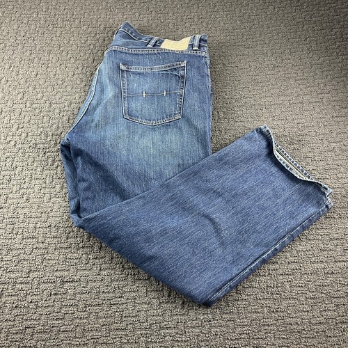 Big Straight Leg Denim Blue Jeans | eBay