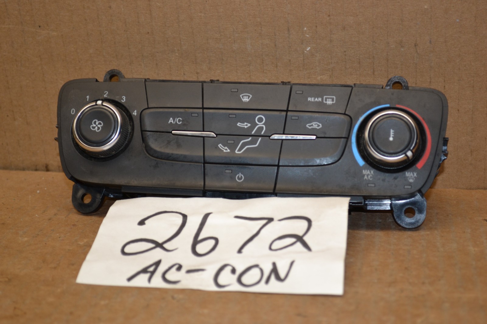 2017 Ford Escape AC and Heater Control Used Stock #2672-AC 