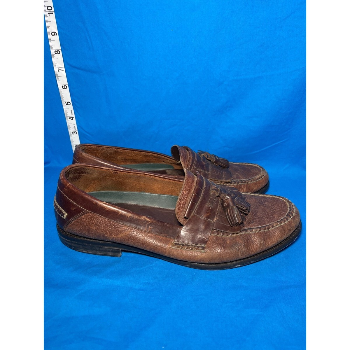 Mens H.S. Trask Brown Kiltie Tassle Loafer Shoes Sz 12 | eBay display picture 2