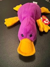 RARE Ty Beanie Babies Patti The Platypus Plus...