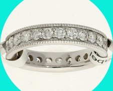 New Diamond Eternity Band Ring 1.33CT F-G Color 14K WG 4.2MM Size 5.75