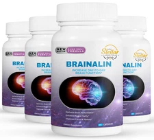 4 Pack Brainalin, promueve la claridad mental-60 Cápsulas x4