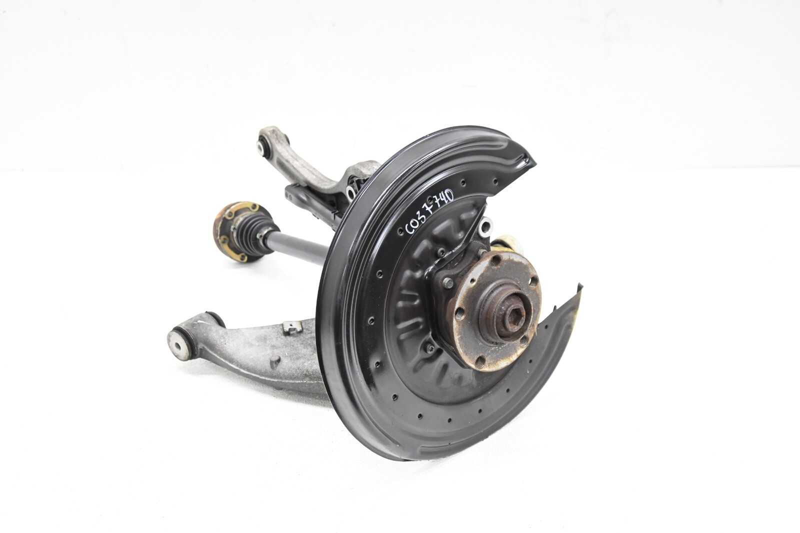 ⭐ 03-12 Bentley Continental Rear Left Suspension Spindle Wheel Hub Axle Set Oem
