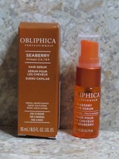 NIB New Obliphica Seaberry Hair Serum 0.5 Oz/ 15 ml Fine To Medium Omegas 3679