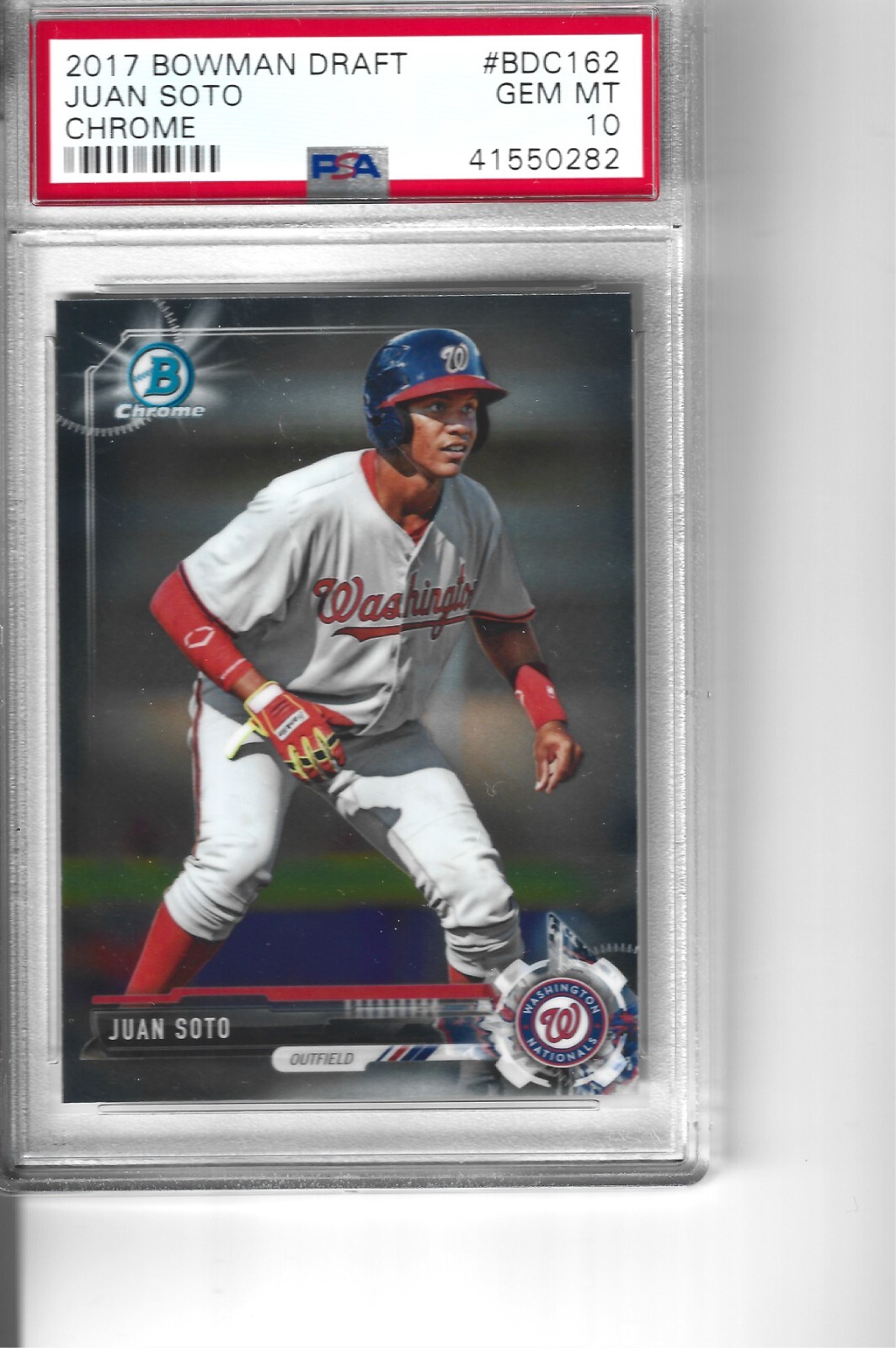 2017 BOWMAN CHROME DRAFT JUAN SOTO ROOKIE PSA 10---QTY