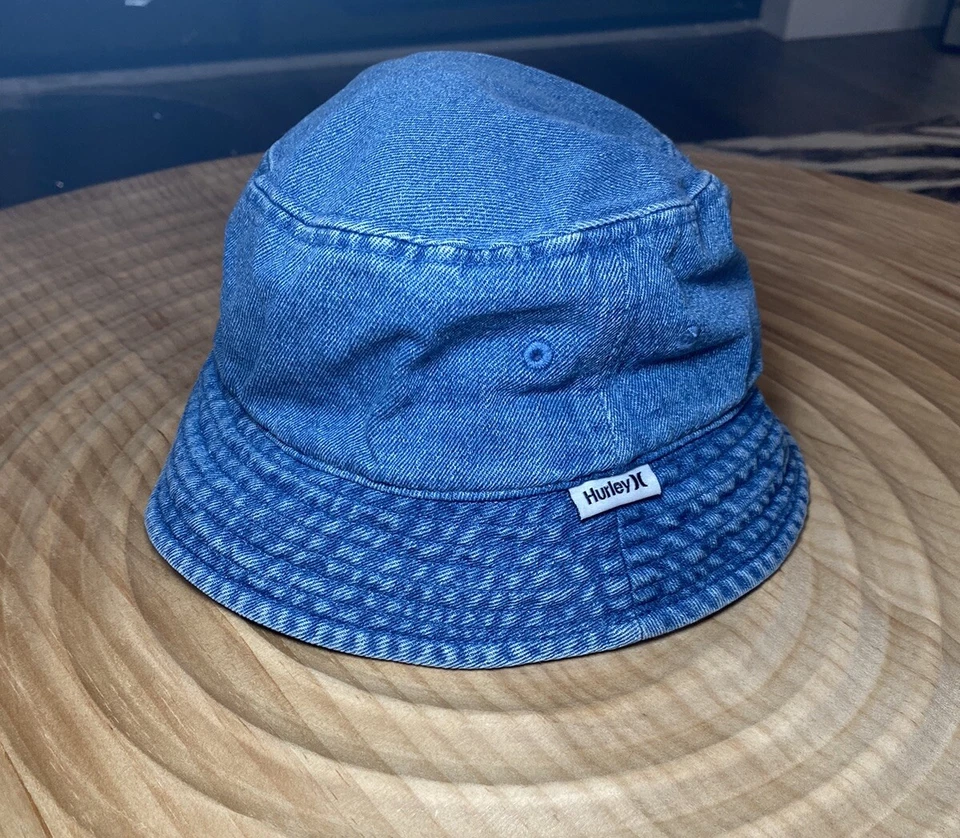 Sombrero Hurley Bucket Jean azul para mujer o hombre Foto 2 de 4