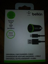 Belkin Universal Car Charger  Cable 10w/2.1 amp