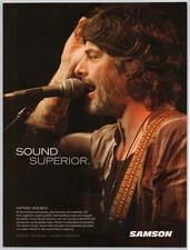 2014 SAMSON Q7 Microphone RITCHIE KOTZEN magazine ad