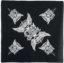 Ozzy Osbourne Skull & Wings Cotton Bandana - 21" x 21"