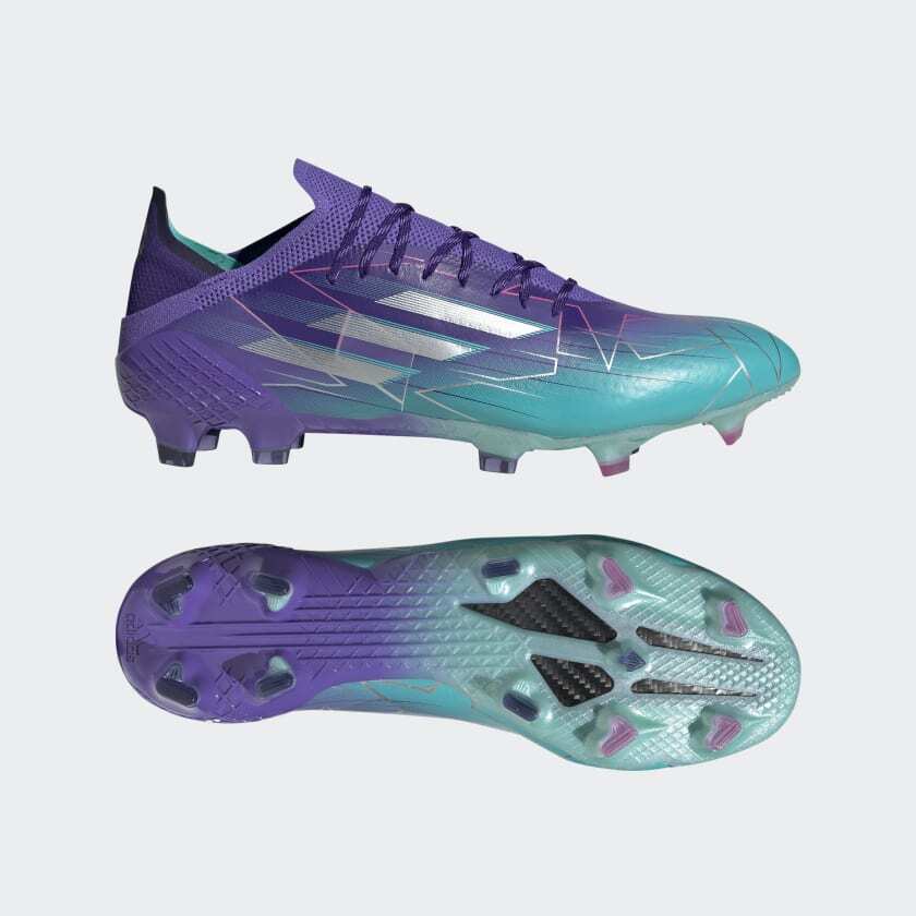 Adidas Menu0026#039;s X Speedflow.1 Cleats - College Purple/Silver Met/Mint  Rush | eBay