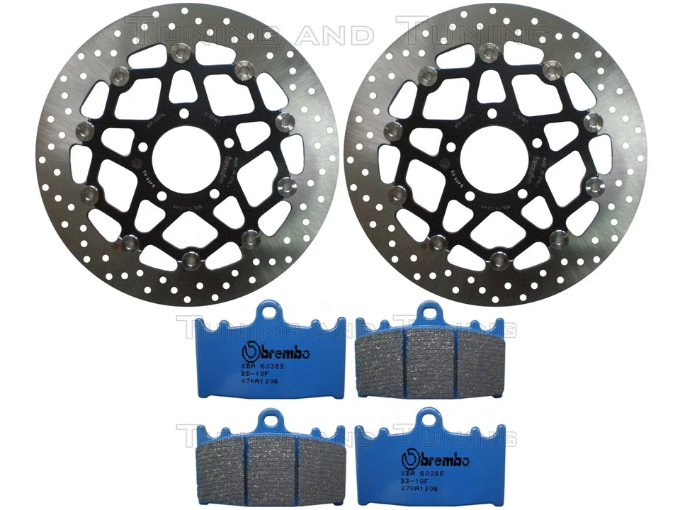 Disques frein avant BREMBO+Plaquettes CC POUR SUZUKI SV 1000/S 2003 2004 04 2005 - Photo 1/1