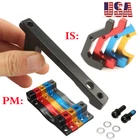 PM/IS Front Rear 180/203mm Caliper Disc Brake MTB Bike Brake Adapter Rotors CNC