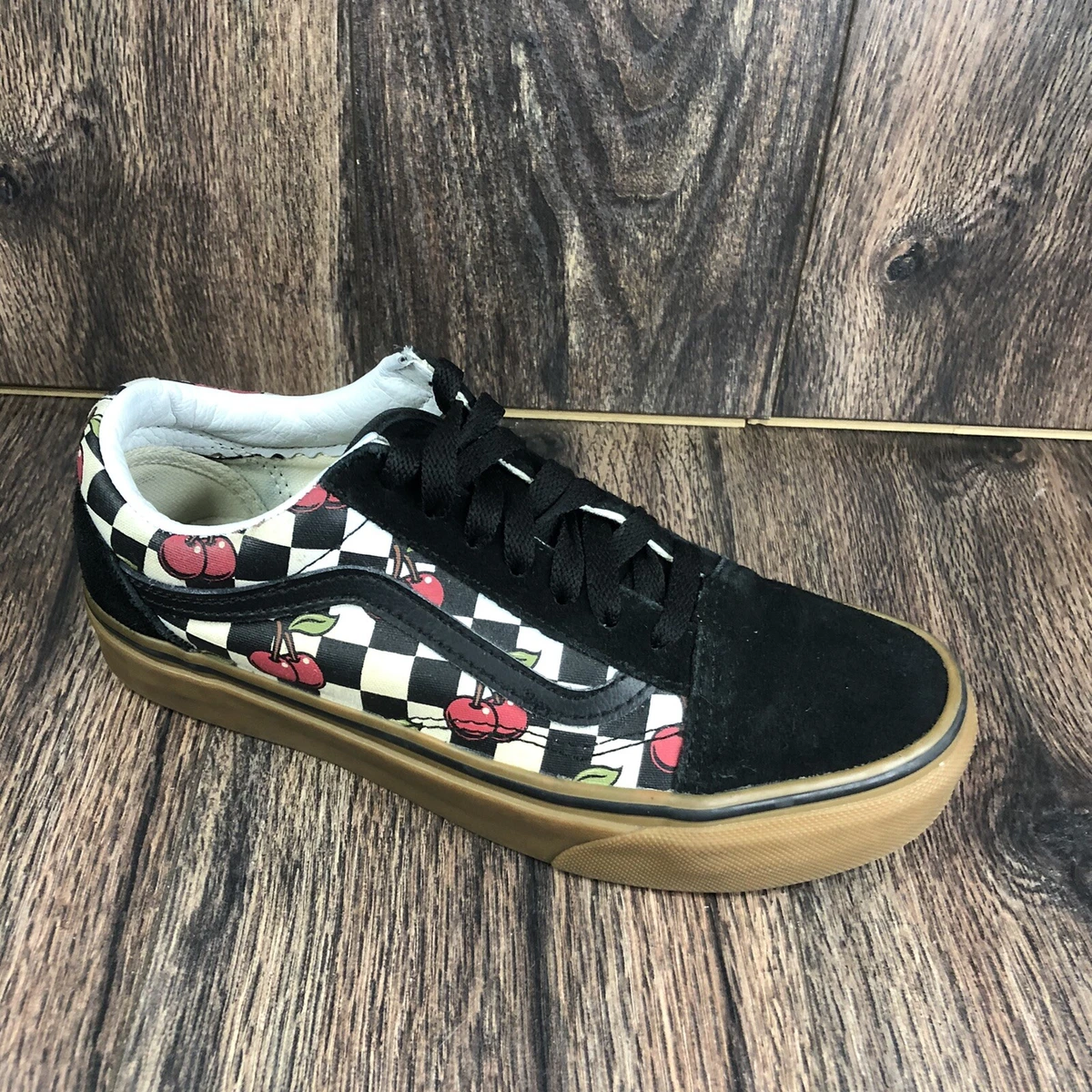 vans cherry checkerboard old skool