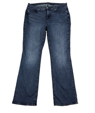 NYDJ Barbara Bootcut Jeans 14 High Rise Blue Denim Lift Tuck Stretch Flare