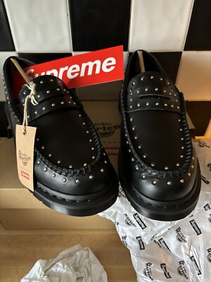 SUPREME x DR MARTENS PENTON STUDDED LOAFER BLACK SS25 41873001