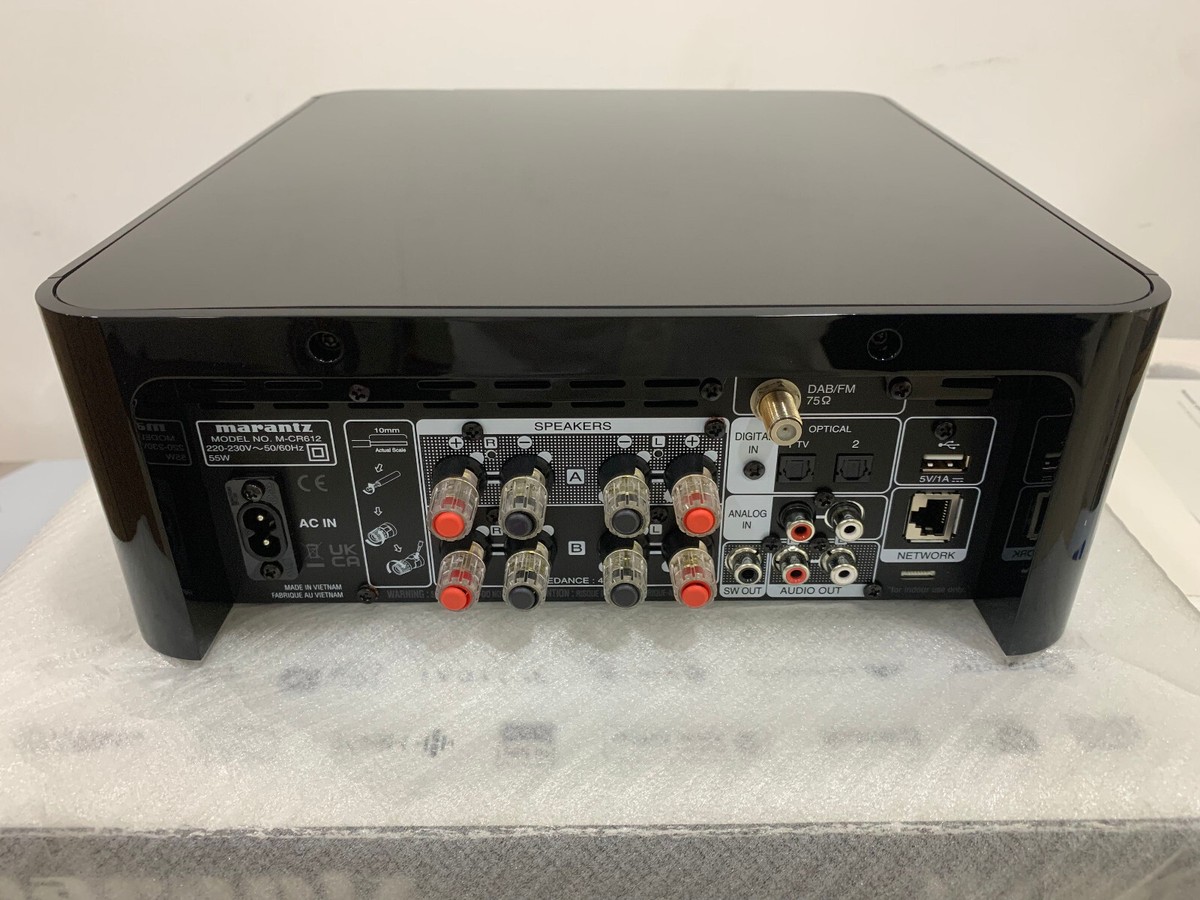 Marantz M-CR612 Network CD Receiver (Black) in 230V, Made in Marantz M-CR612 Network CD Receiver (Black) in 230V, Made in