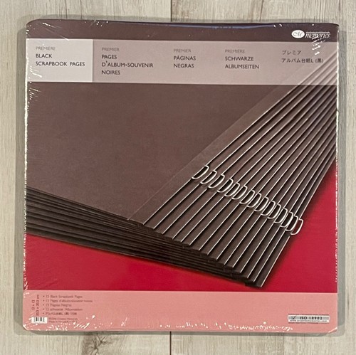 Creative Memories Premiere 12x12 Black Old Style Set 15 Sheets/30 Pages New