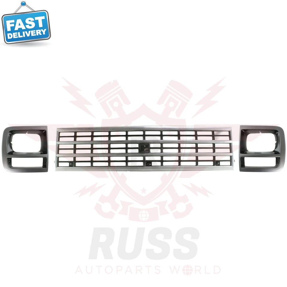 For 1992-1996 CHEVROLET G30 GMC G3500 Front Grille And LH+RH Headlamp Door 3PCS Foto 2 de 4