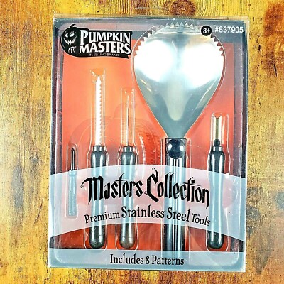 Pumpkin Masters Carving Kit Masters Collection Premium Stainless Steel Tools