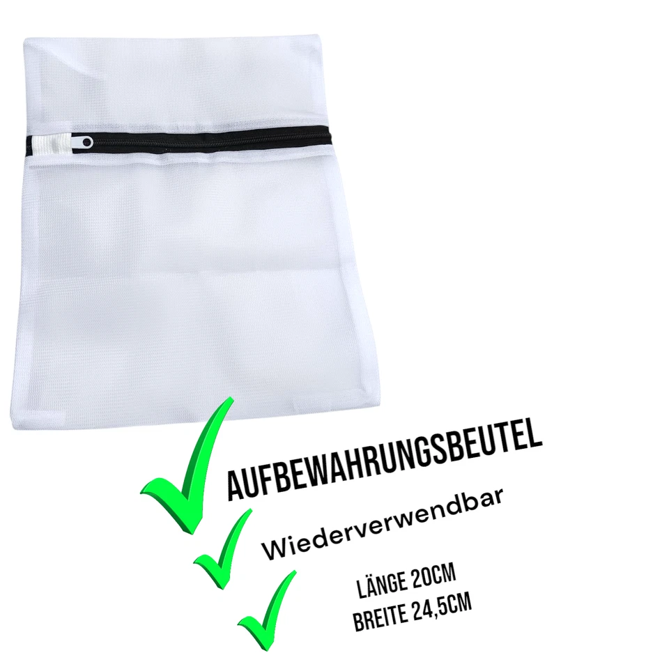 Waschbare Abschminkpads - Abschminktücher aus Bambus (12 Stück) + 2 Waschbeutel - Bild 2 von 3