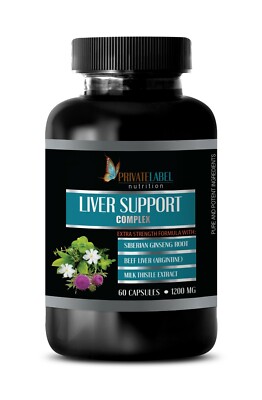 liver detox - LIVER SUPPORT COMPLEX - milk thistle extract 1 Bottle 60 Capsules