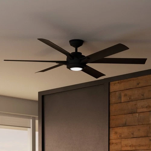 65" Casablanca Melia Matte Black LED Ceiling Fan - Picture 1 of 10